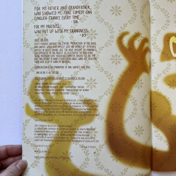 Set Of 2 Childrens Story Books Paperback Crankenstein and Picture Day Perfection - Picture 3 of 10